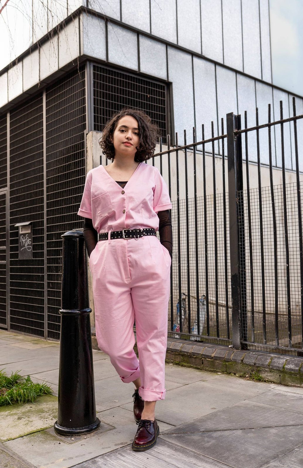 Pink best sale boiler suit