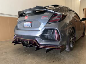 Image of 2016-2021 10th gen Honda Civic Sport “v1” rear diffuser