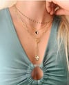 3 Layer Link Necklace with charms