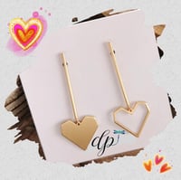 Image 1 of More LoVe ❤️ Asymmetric stud earrings