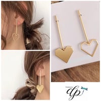 Image 2 of More LoVe ❤️ Asymmetric stud earrings
