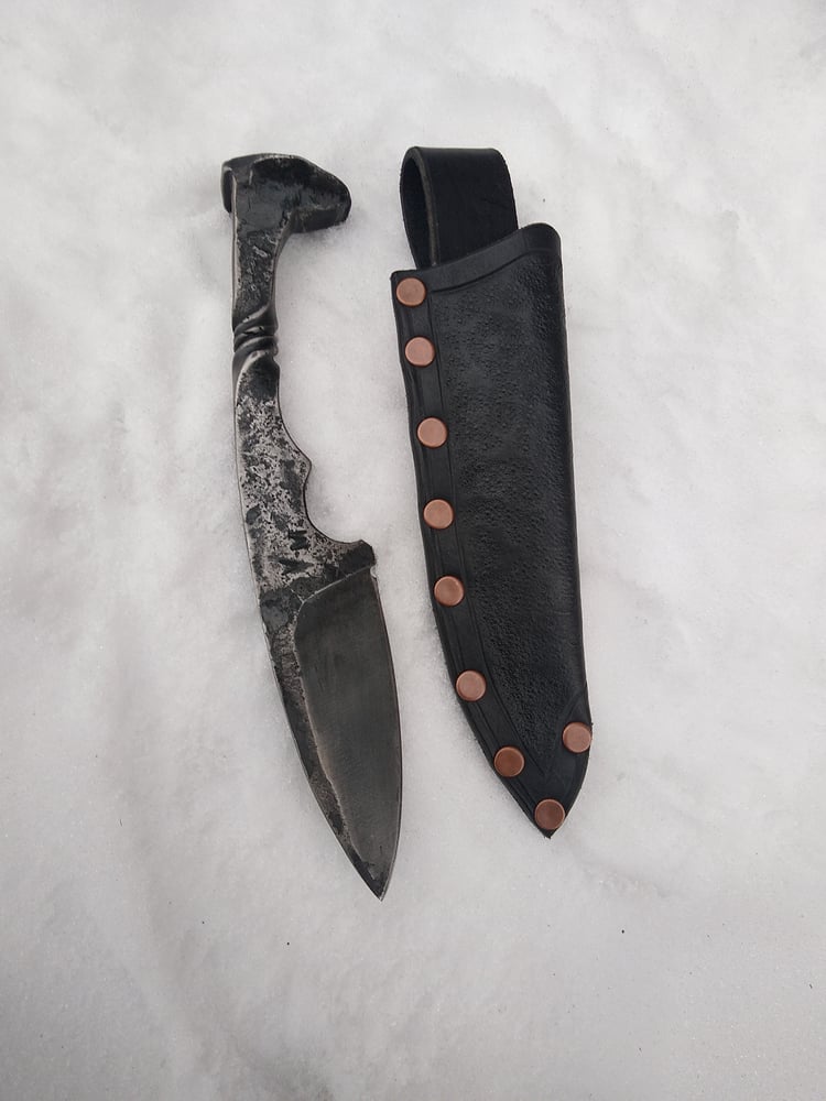 Image of Rail road spike letter opener/knife.