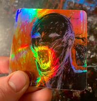 Image 2 of Passionate scream, holographic sticker