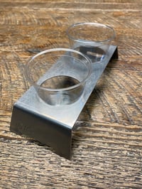 Image 2 of Stainless Steel Double Rinse Cup Holder