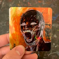 Image 1 of Passionate scream, holographic sticker