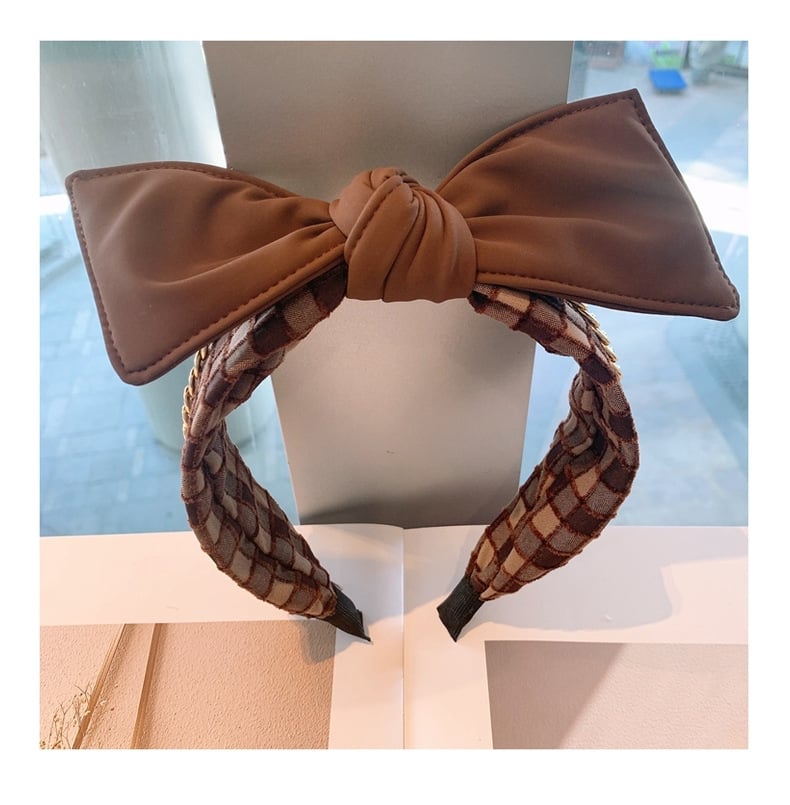 Image of Plaid Gold-Chained Headbands