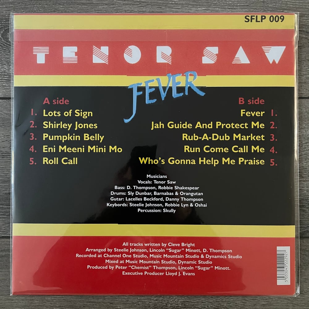 Image of Tenor Saw - Fever Vinyl LP