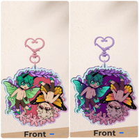 Fae BakuDeku Rainbow Acrylic Keychains 