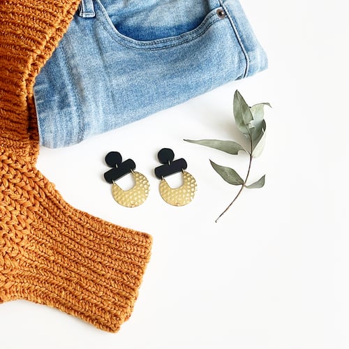 Image of Hammered Metal Dangles