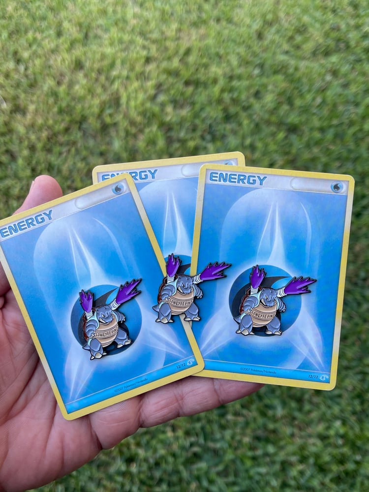Image of Leaning blastoise pin