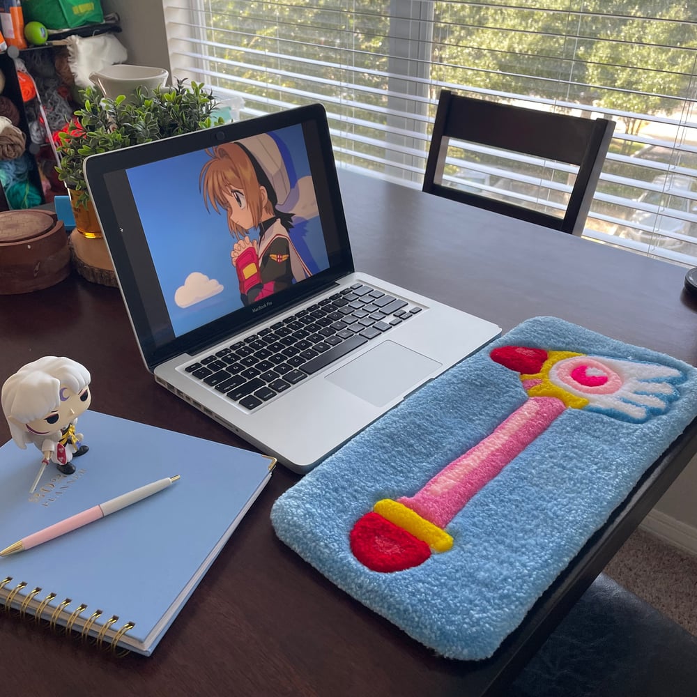 Fluffy Sakura Wand Keyboard