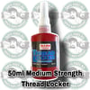 Large 50ml MEDIUM Strength Thread Locker!! 🇺🇸 