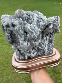 Image 24 of Green and Purple Fluorite with Calcite specimen #445