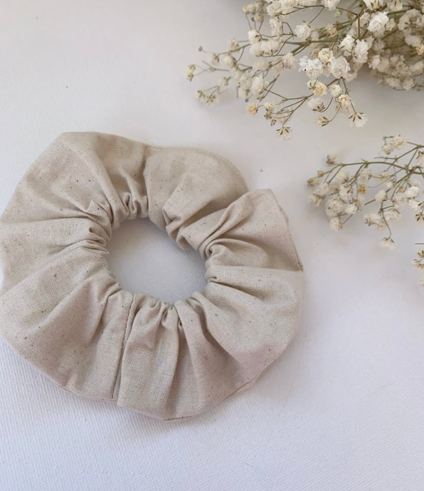 Linen Blend Scrunchie