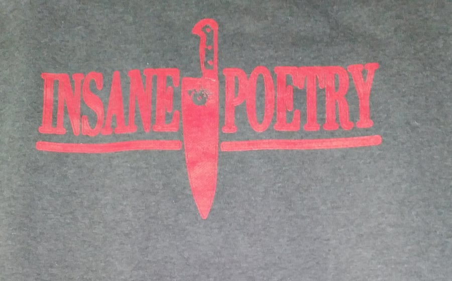 Image of INSANE POETRY: GREY Logo Pullover Hoodie