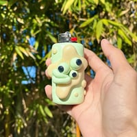 Image 2 of Mint Glow In The Dark Splat 1 Of 1 Clay Lighter Case