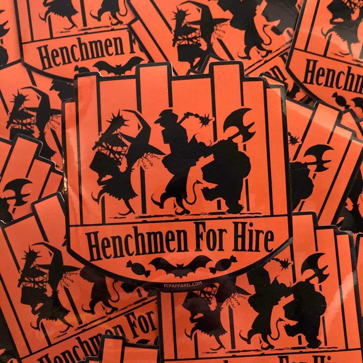“Henchmen For Hire” Die-cut Sticker
