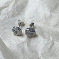 Image 1 of Small silver earrings - Mini Uisce Stud