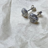 Image 2 of Small silver earrings - Mini Uisce Stud