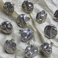 Image 3 of Silver Stud Earrings - Midi Uisce Stud
