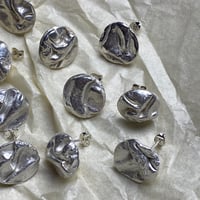 Image 4 of Silver Stud Earrings - Midi Uisce Stud