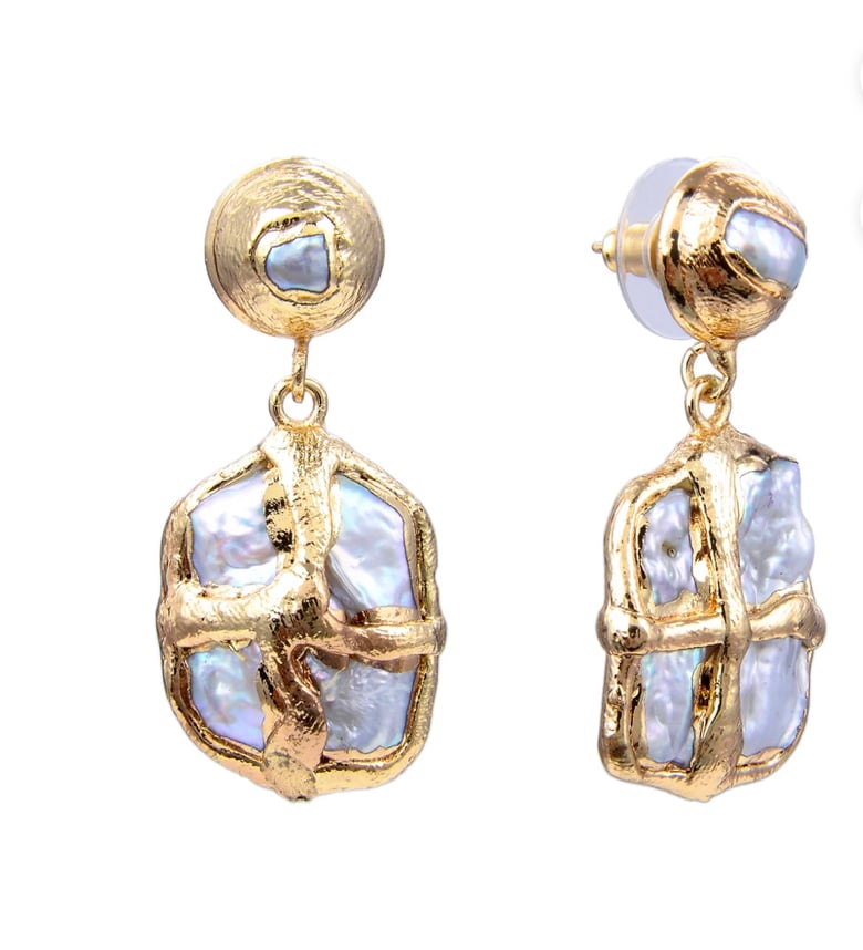 Image of Victorian Pearl Earrings 