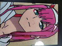 Zero Two glass painting 