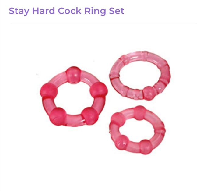 Image of Stay Hard Cock Ring Set