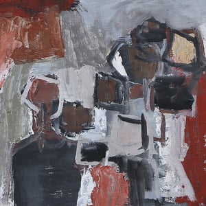 Image of 1964, Swedish, Abstract, Oil Painting, Olof Persson 