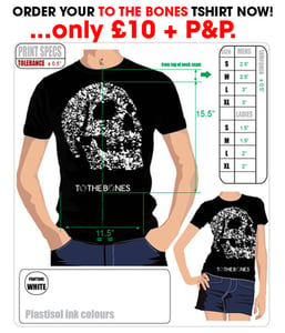 Image of To The Bones Skull Design T-Shirt