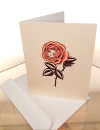 Image 3 of “Rose Lady” Folded Card with Envelope 