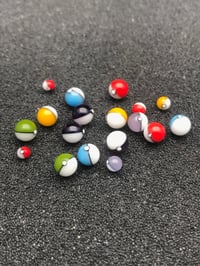 x2  3-4mm Glass Pokeballs ( puffCo)