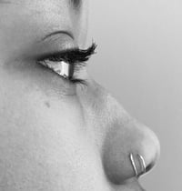 Twin Pronged Nose Cuff (925 Sterling Silver)