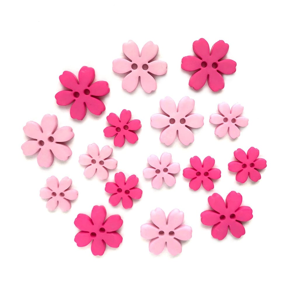 Image of Flower Power Button Embellishments 