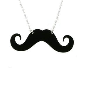 Image of Moustache Acrylic Necklace