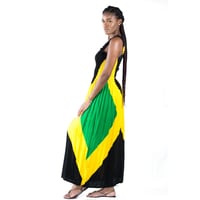 Image 2 of Jamaican Flag maxi  Dress