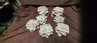 Solid wood drinks coasters set of 4