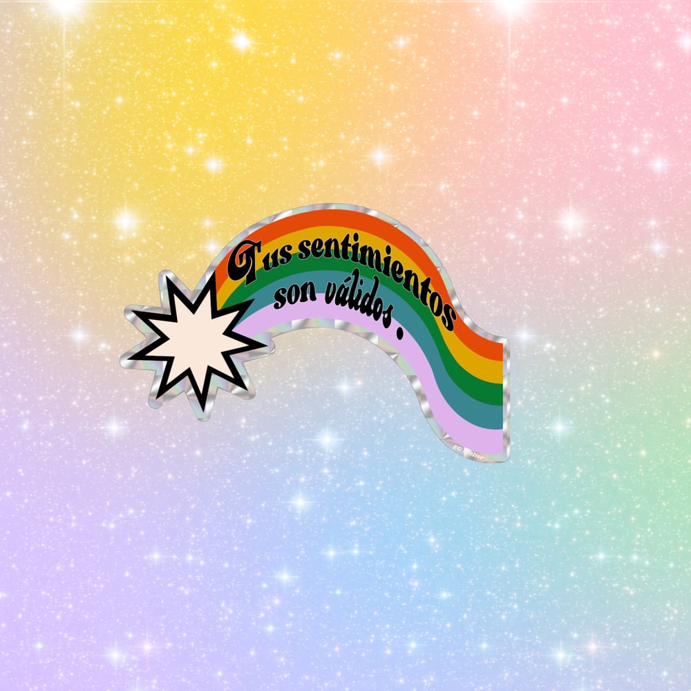 Image of Valid Feelings Rainbow Sticker