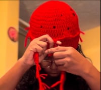 Image 2 of Tie Back Cap w/ Fringe 