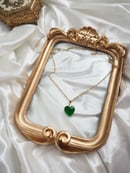 Image 1 of Jade Heart Necklace