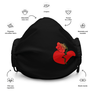 Image of Withered Roses & Broken Hearts Face Mask