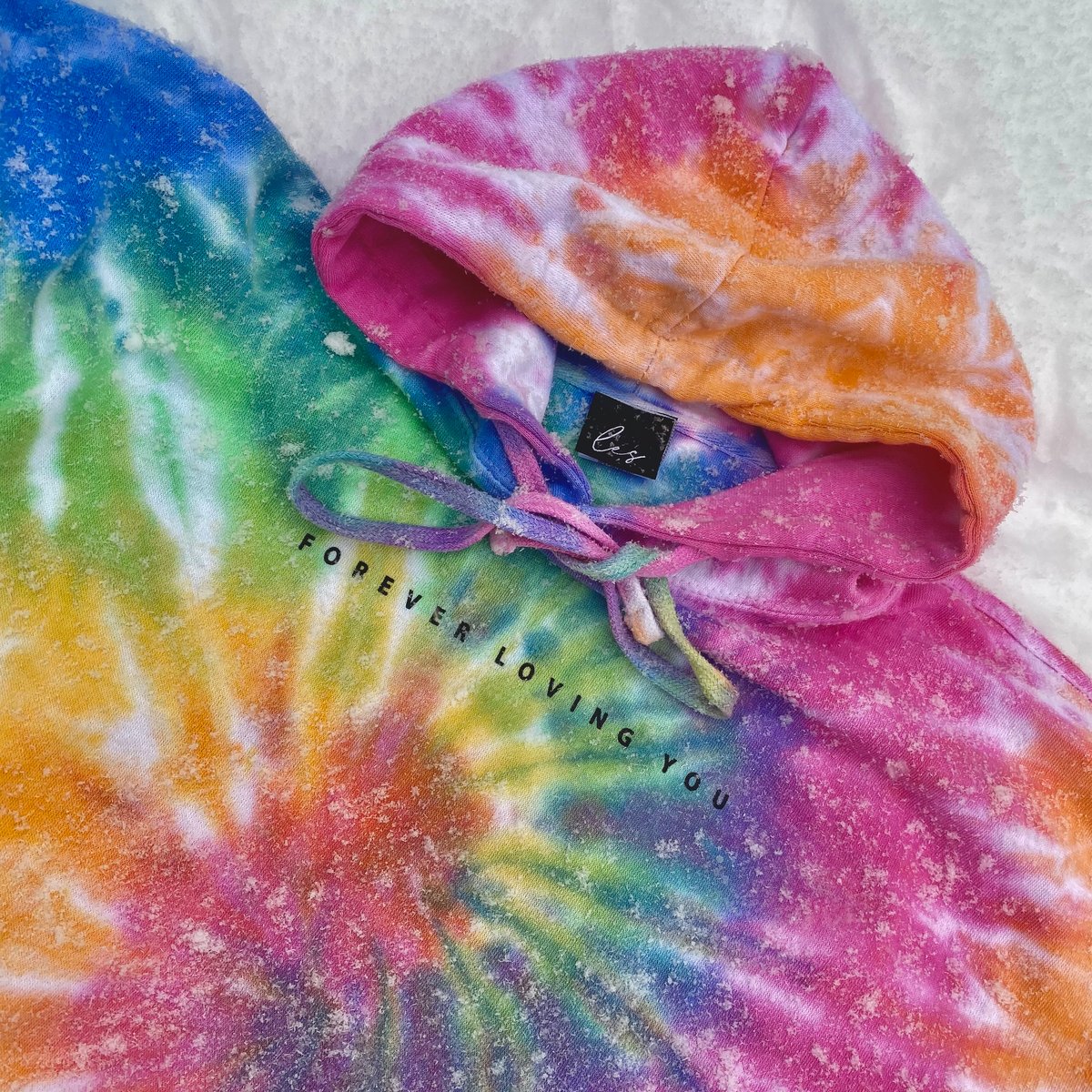 Image of Forever Loving You Tie Dye Hoodie  ( Front & Back Print)