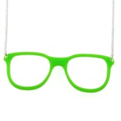 Image of Cutout Glasses Acrylic Necklace