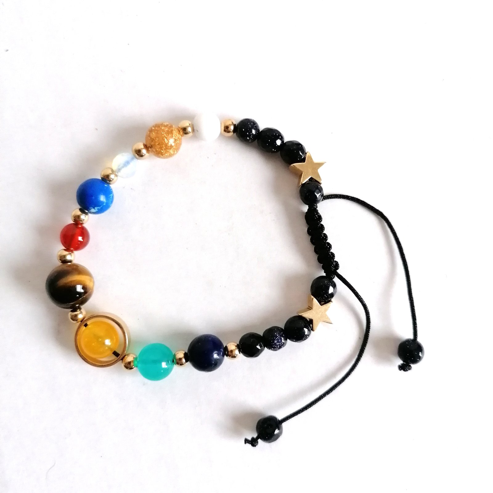 Buy Planets and Chakras Bracelets. Cosmic Energy. 8-10mm Size Natural  Stones. Handmade. Free Shipping Online in India - Etsy