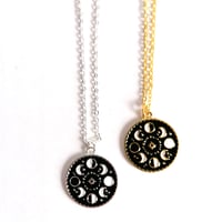 Image 1 of Dainty Moon Phases Pendant
