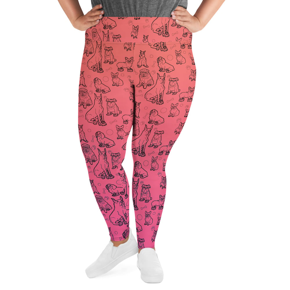 Image of DOGS in Shoes All-Over Print Plus Size Leggings