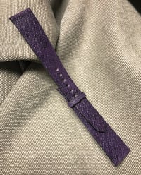 Image 1 of Extra-Thin Purple Pigskin watch strap