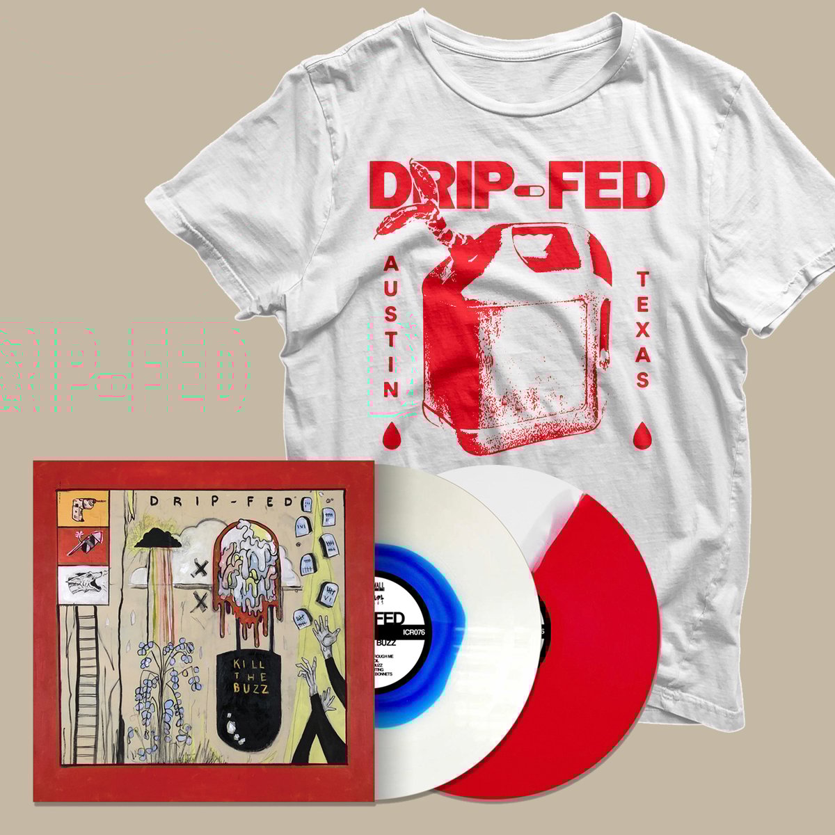 DripFed Kill The Buzz LP + Shirt Bundle / Head2Wall Records