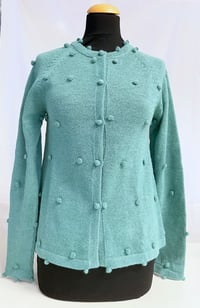 Cardigan Dots Light Turquoise 