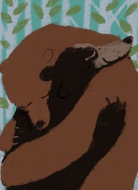 Image 4 of Set of 6 ‘Bear Hug’ luxury cards